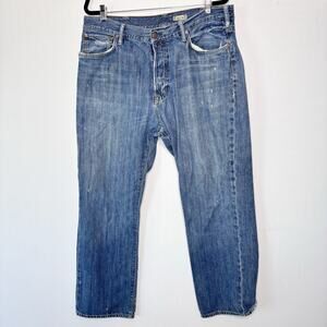 Polo Ralph Lauren 38x30 Distressed Vintage Style‎ Straight Leg Button Fly Jean